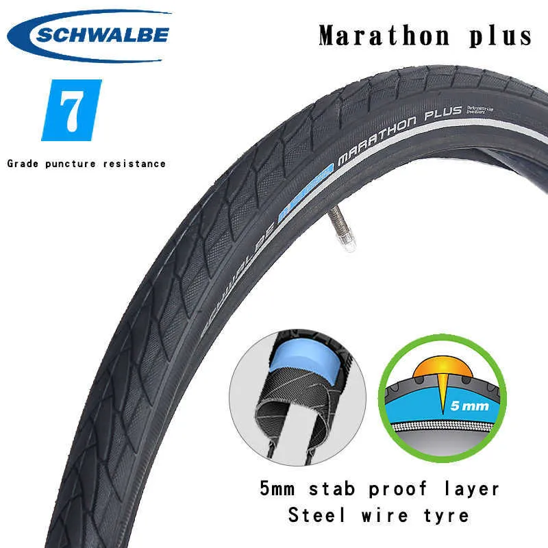 Fietsbanden Schwalbe marathon plus banden 26 inch 26 * 1.75 26 * 2.0 staaldraad Steekwerend 27.5 inch 27.5 * 1.5 Mountain Travel band HKD230712