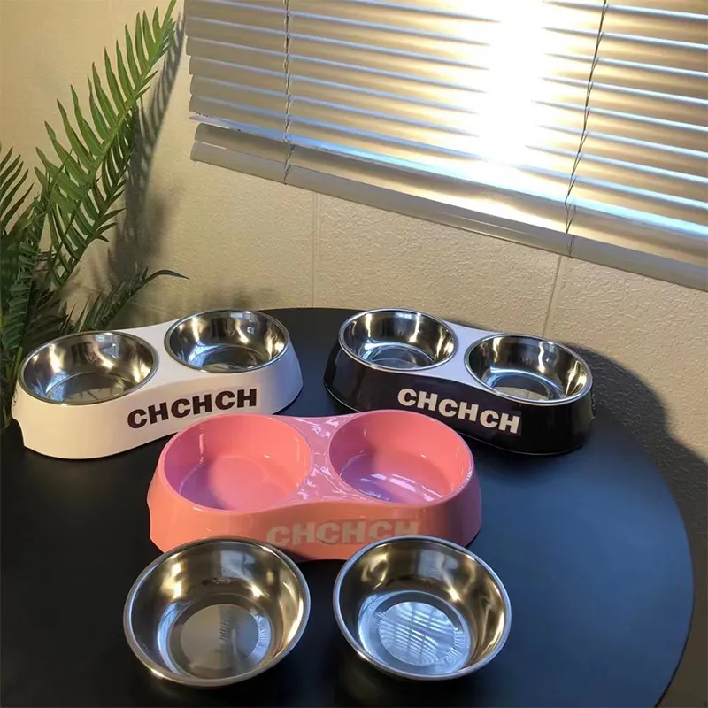 Cute Cat Dog Bowl Food Water Fashion Alta qualità Lettiera per gatti Ciotola per cibo Schnauzer Teddy Fadou Koki