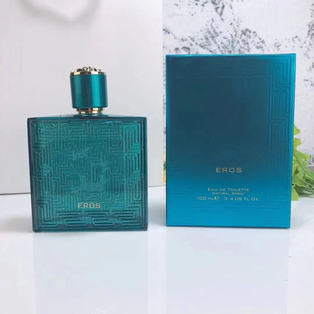 Luxury Brand Eros Men perfume 100ml Blue eau de toilette Long Lasting Smell edt eros love flame red bottle fragrance Spray cologne fast ship