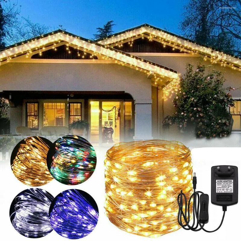 Strings Kerstverlichting 10M 20M 30M Led String Fairy Licht Koperdraad Night Voor Garland Wedding Party Holiday