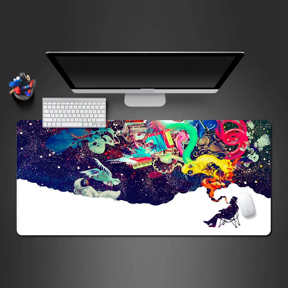 Personalidade Criativo Mouse Pad multifuncional Dream Multi-Element Colorido Play Jogos populares Antiderrapante Lavável XXL Tapete de mesa