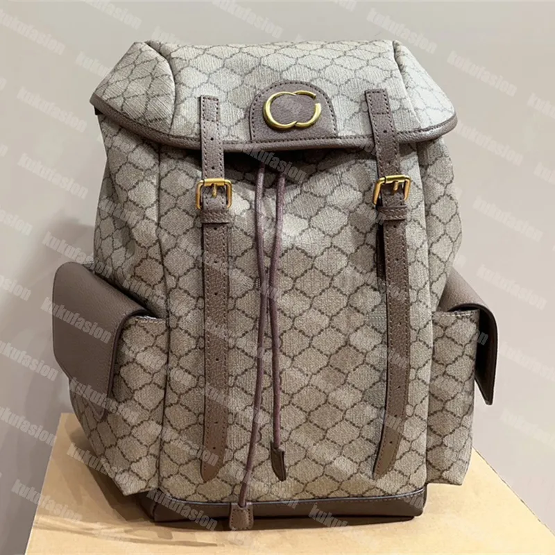 DHgate Genuine Leather Backpack for Women Men Large Capacity Travel Rucksack with Double Shoulder Straps Geometric Pattern for School Work and Daily Use Bags Luggage Accessories