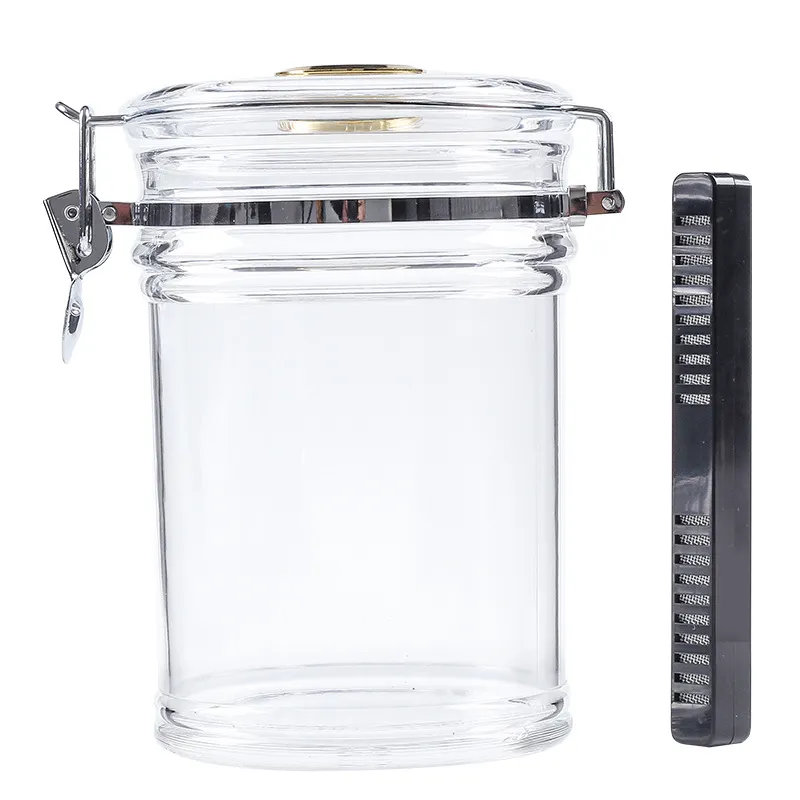 DHgate.com:Airtight Acrylic Humidor Jar for Cigars with Hygrometer ...