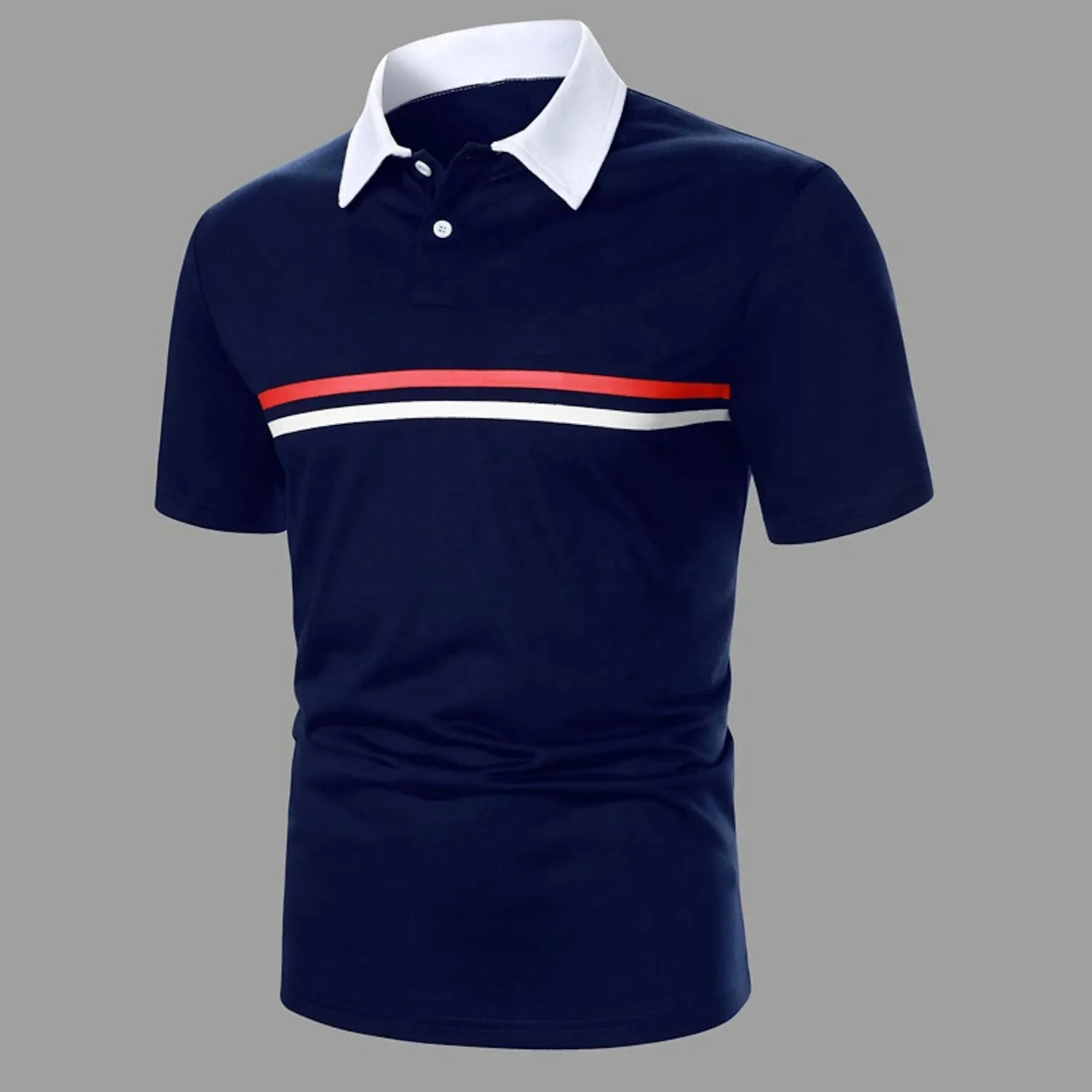 Erkek Polos İş İş Gündelik Polo Gömlek Erkekler Kart Kısa Kollu T-Shirt Yaz Golf Gömlek Düz Renk Basit Üstleri Moda Fitness Giyim 230712