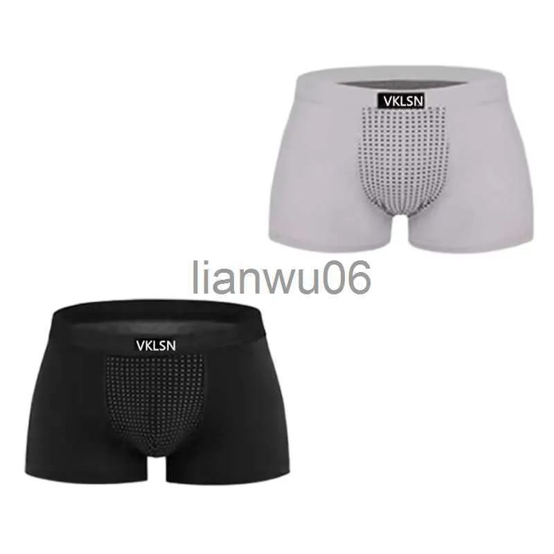 Slip 2 PCS Hommes Sous-Vêtements Hommes Sexy Thérapie Magnétique Boxer Hombre Shorts Hommes Soins De Santé Sous-Vêtements Respirant Casual Boxer Mâle Culotte J230713