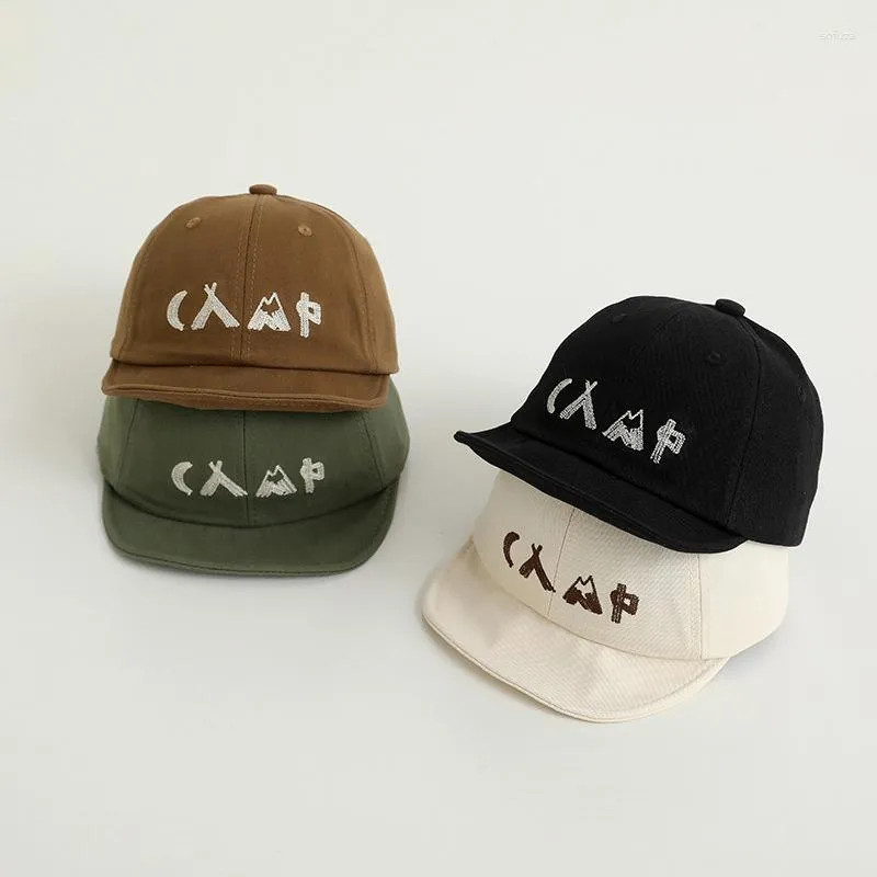 Ball Caps Wholesale Baby Hat Korean Version 2023 Autumn And Winter Ins Embroidered Letter Cap Baseball 48cm