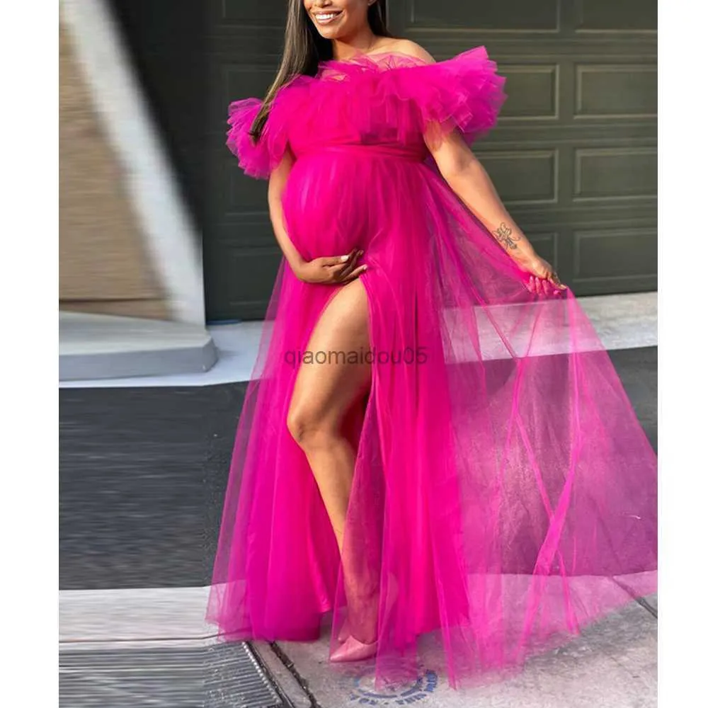 Saia de tule rosa para gestante 2025