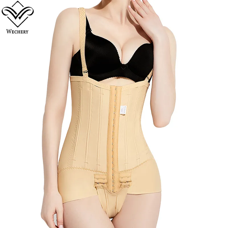 Karın Kontrolü Faja Kolombiya Shapewear Sıkıştırma Körfezi Kadınlar İçin Karın Kontrolü Shapewear