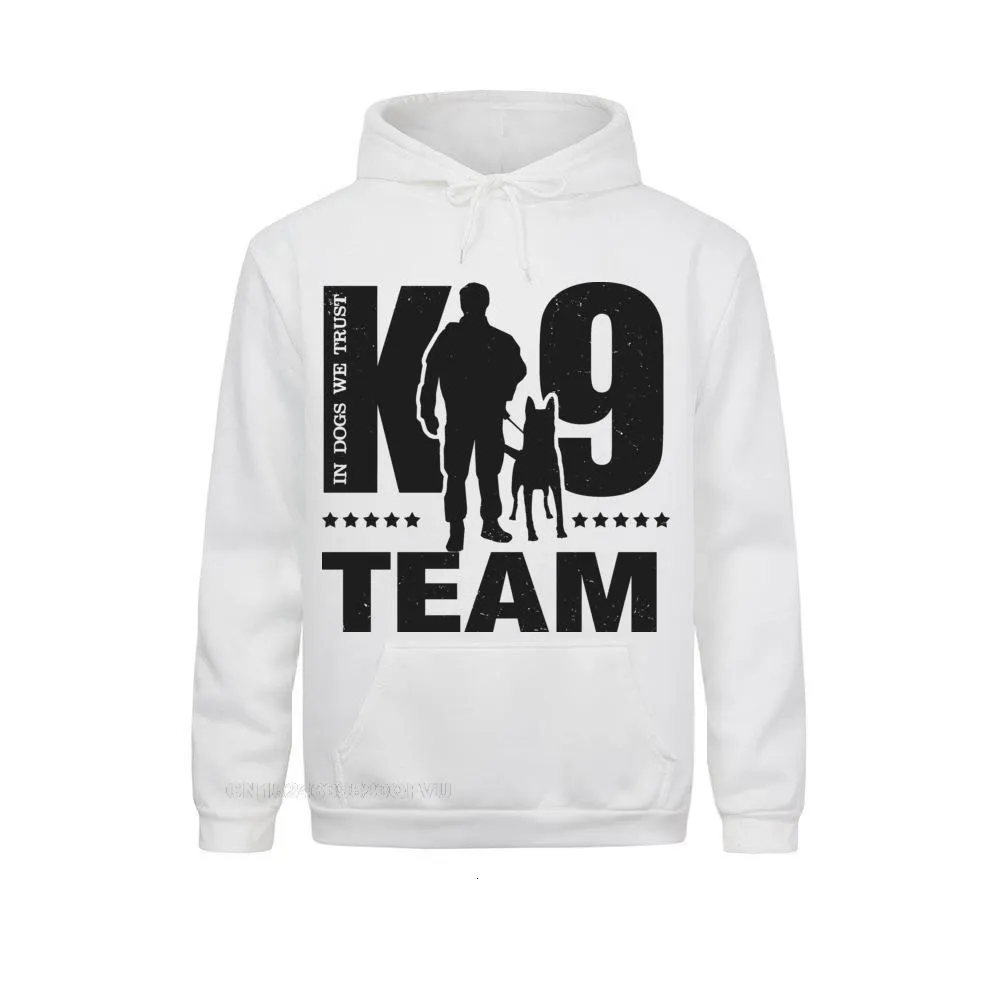 Luvtröjor herr Sweatshirts K9 Team Unit Malinois Pullover Hoodie Herr Casual Harajuku Dam Belgisk Hund Camisas Grafisk Rolig 230711