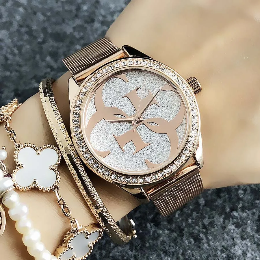 DHgate Womens Designer Casual Quartz Watch Luxury Stainless Steel Waterproof Watch Limited Edition Watches