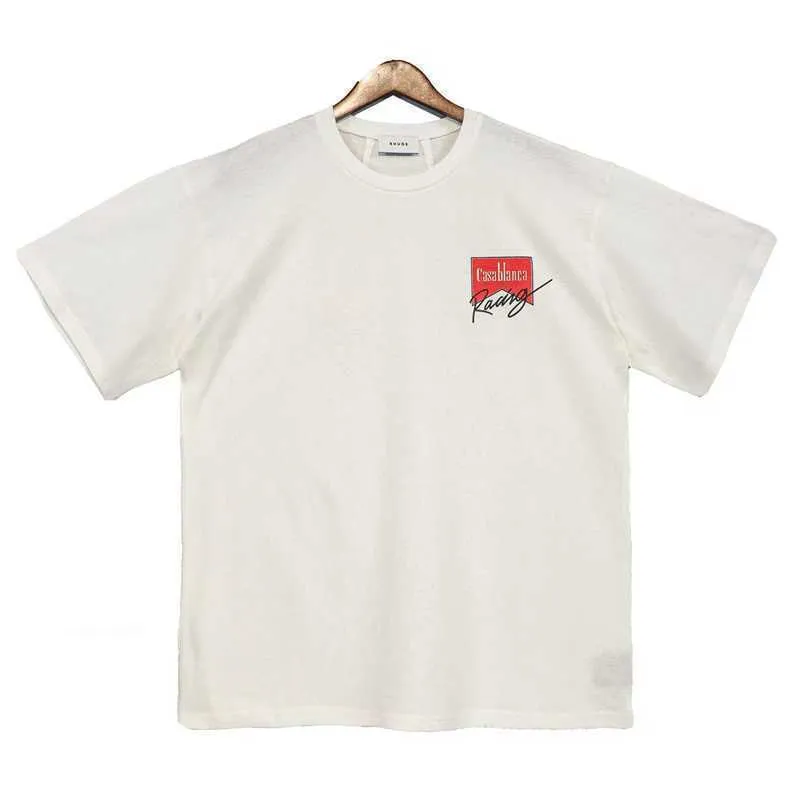 rhude cigarette t shirt Rhude 2024 Summer Loose Casual T-shirt | Short Sleeve Cigarette Box Square  Array Abstract Color Tunnel Printing from Dhgate Men's T-Shirts