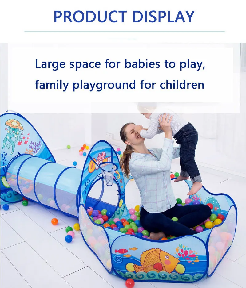 Carril para bebés, parque infantil portátil para bebés, parque infantil  para niños, carpa para bolas, grande con túnel para gatear, parque para  niños