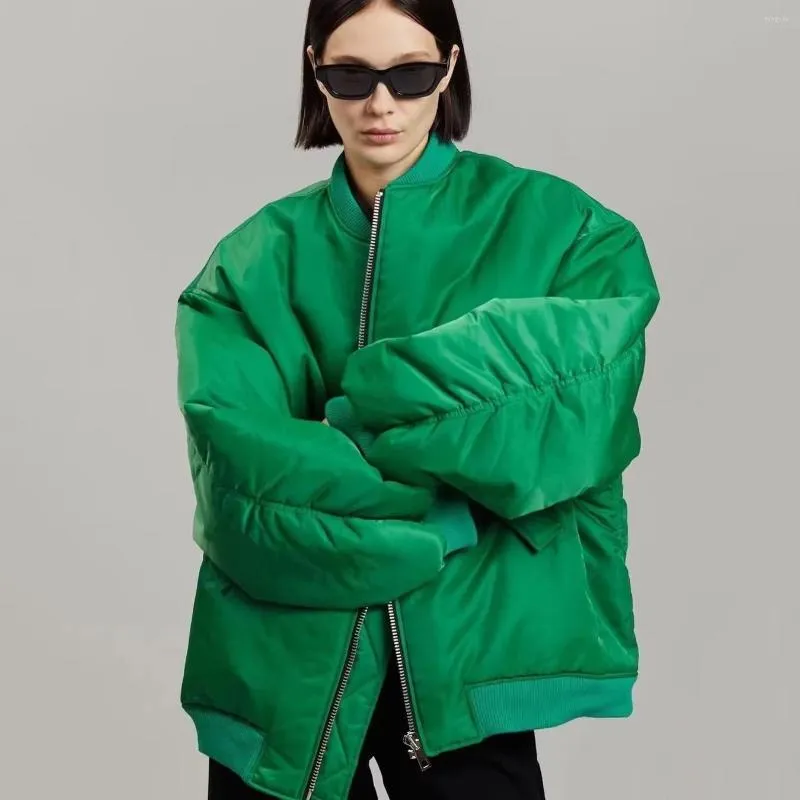 Chaquetas De Mujer Primavera Moda Mujer Cremallera Suelta Verde