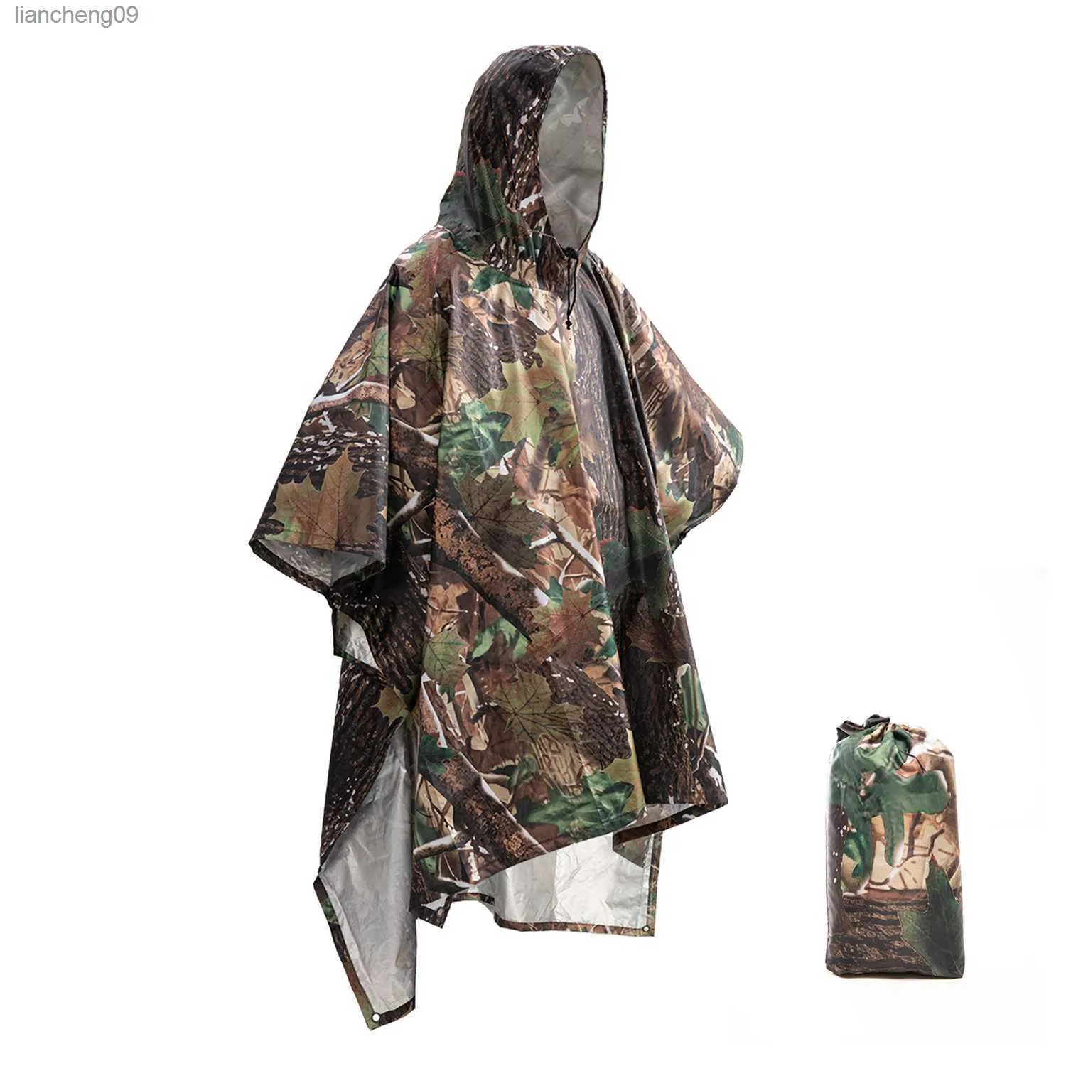 3 w 1 wielofunkcyjny płaszcz przeciwdeszczowy Podróż na zewnątrz deszczowy poncho Plecak Jakość pieszych turystyczny