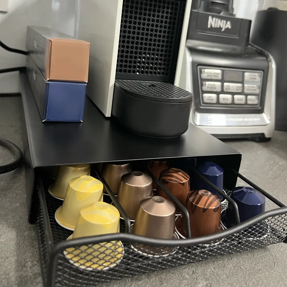 مجموعات Caffeware 40 PODS Coffee Capsules Holder REVES منظم الدرج من نوع RACK STORAGE RACK عملي لـ Nespresso 230712