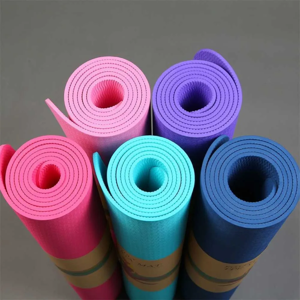 Tpe Yoga Mat, Anti Slip Fitness Widened and Thickened Jump Rope Dance Children's Mat54vs