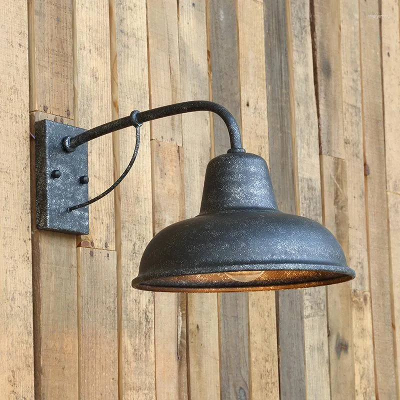 Lámparas de pared Vintage Industrial Yard Lights IP65 impermeable al aire libre LED balcón Sconce patio jardín restaurante porche iluminación
