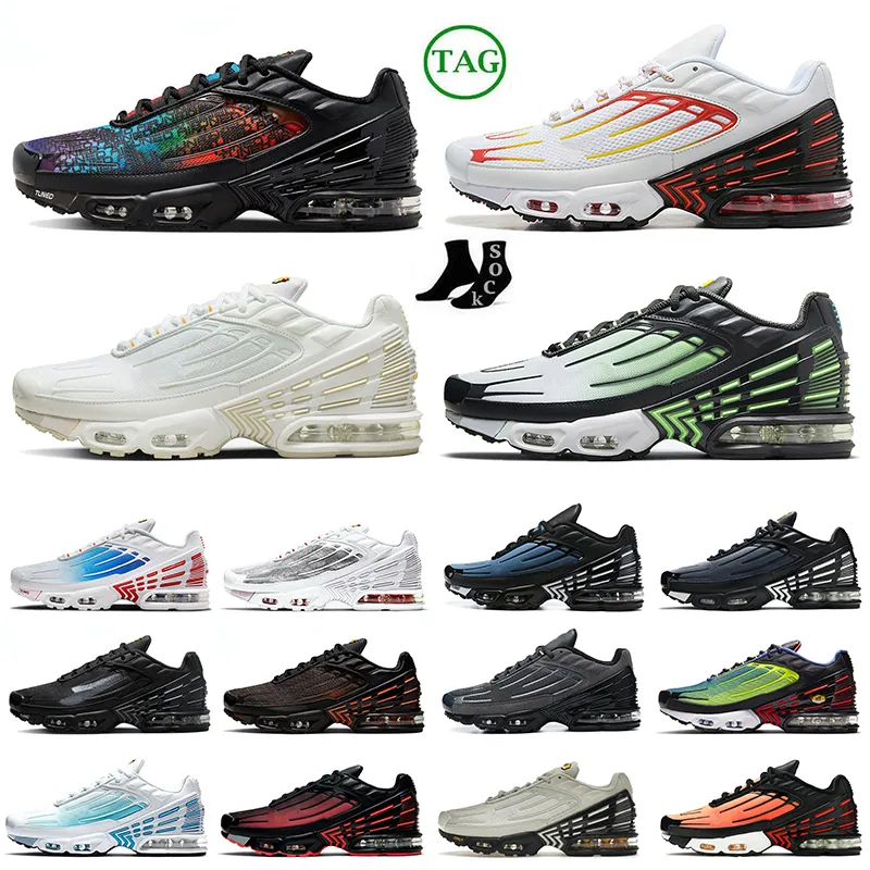 Originals Tn Plus 3 Tuned Unity Running Shoes Tnplus Tns Laser Blue Triple Black White Obsidian Mens Womens Berlin Tns. Athletic OG Cushion Sneakers 36-46