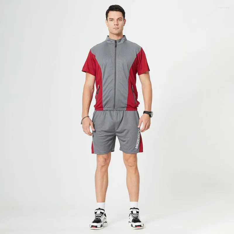 Trainingspakken voor heren Zomer Zweetpak Heren Mode Sportkleding 2-delige sets Sport Top Shorts Sweatsuit Casual Jogger Trainingspak Sweatshirt