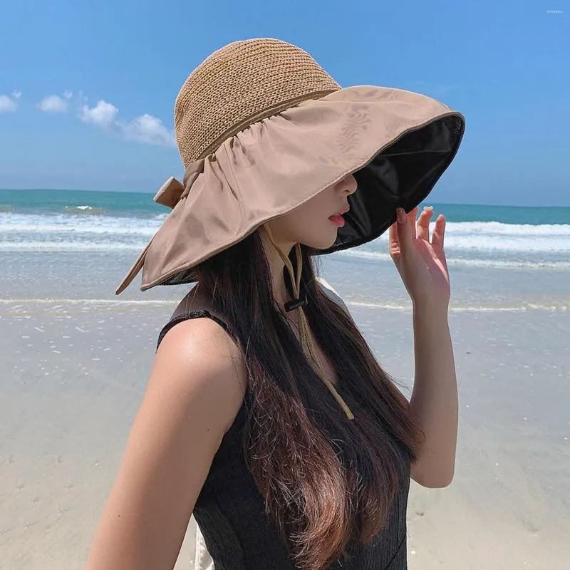 Outdoor Casual Bow Head Sun Hat With Bow With Wide Brim And Lanyard For Men  And Women From Forbesany, $6.41