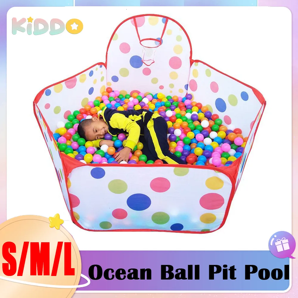 Baby Rail Pliable Ocean Ball Pit Pool avec panier Parc pour bébé Enfants Jouet Tente Piscine à balles avec panier Jouets de plein air pour parc pour enfants 230712