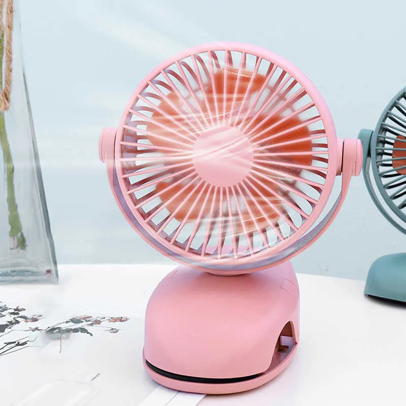 Ventilatori elettrici Mini ventilatore a clip Ventilatore da tavolo portatile wireless ricaricabile Motore senza spazzole Ventilatori elettrici a vento forte a bassissimo rumore per l'home office