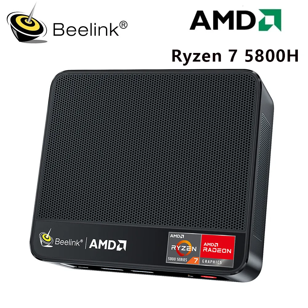 Beelink SER5 MAX AMD Ryzen7 5800H 16G SSD 500G Triple WiFi6 dp gaming mini  pc