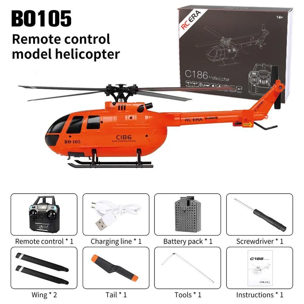 C186 Pro Rc Brushless Helicopter With 2.4GHZ Remote Control, 4CH BO105, 6  Shaft Gyroscope, And Flybarless Design 230712 From Powerstore08, $77.17