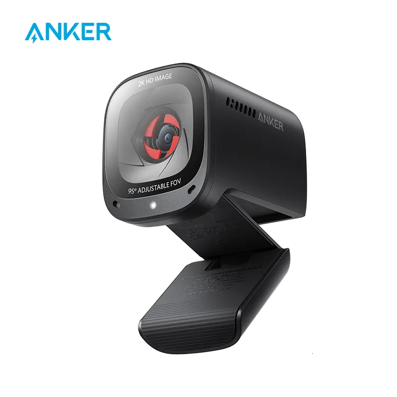 Webcams Anker PowerConf C200 2K Webcam voor Laptop Computer mini usb web camera Ruisonderdrukking Stereo Microfoons cam 230712