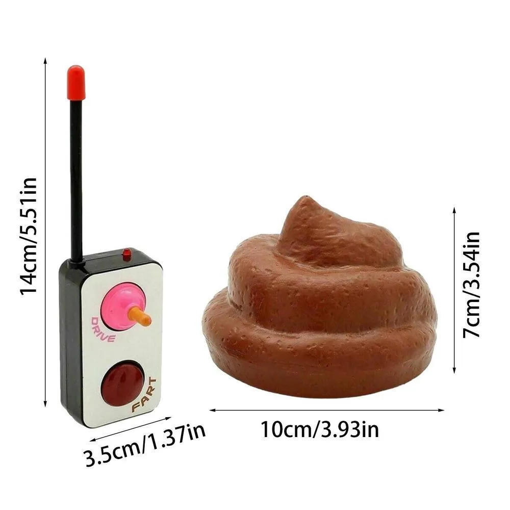 Remote Control Poop Toy Poop Stool Car: Funny Prank Toys With 360° Rotation, Remote Control ...