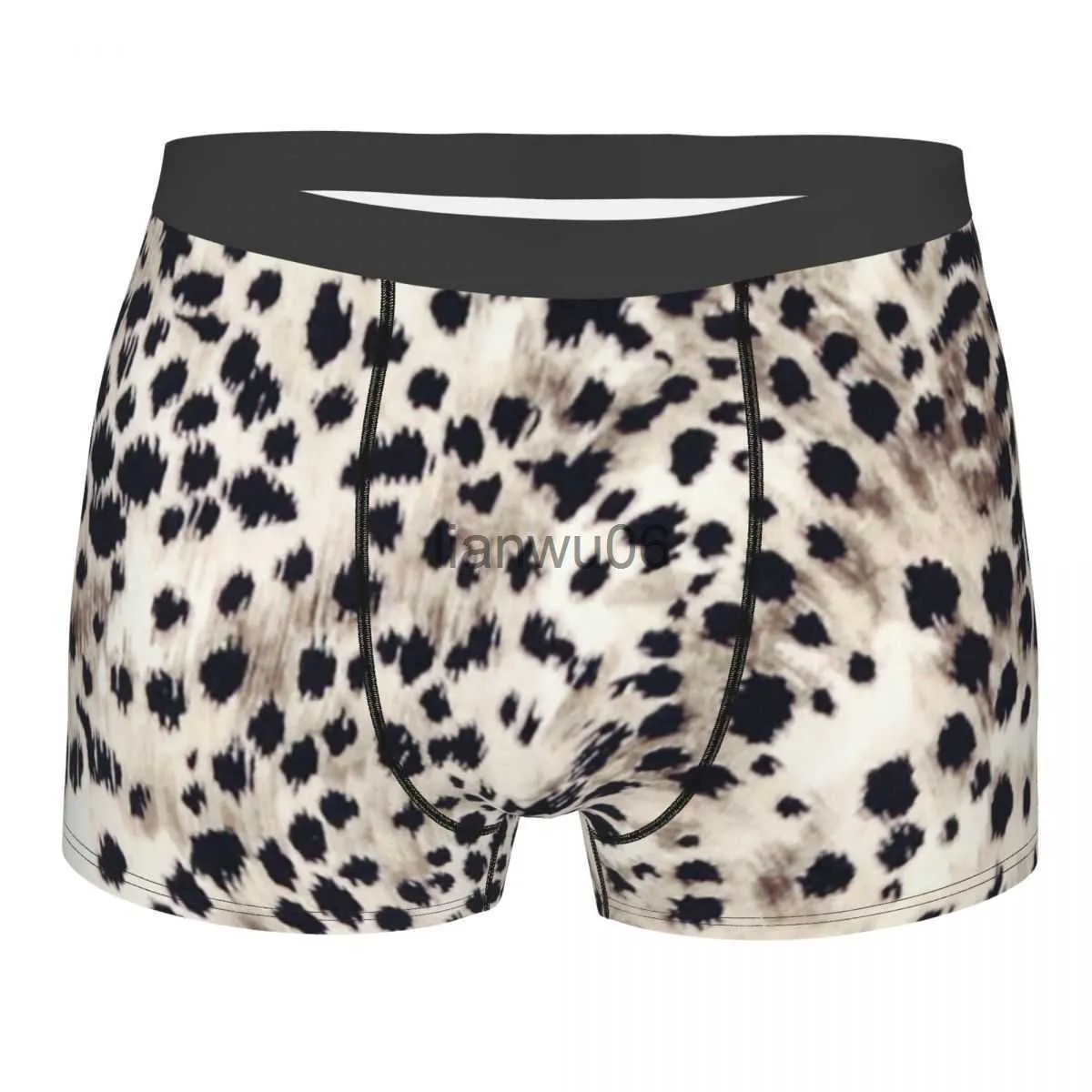 Underpants Faux Animal Fur Underwear Men Sexy Printed Custom Snow