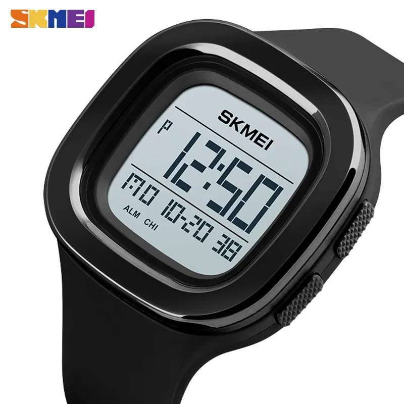 SKMEI Square Digital Watches For Mens Chrono Stopwatch Men