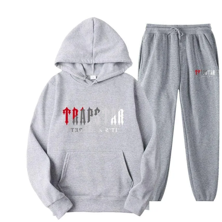 Chándales para hombre Diseñadores para hombre Jogger Ropa deportiva Sudaderas informales Sudor Streetwear Plover Trapstar Fleece Sports Suit Drop Deli Dhtpw