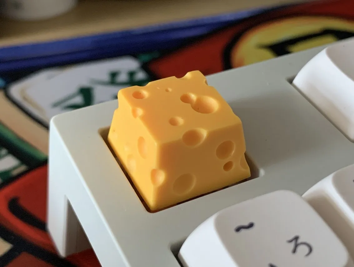 Claviers ESC KeyCaps Cheese Cake Jeu Ordinateur Mécanique Key Caps Accessoires 230712