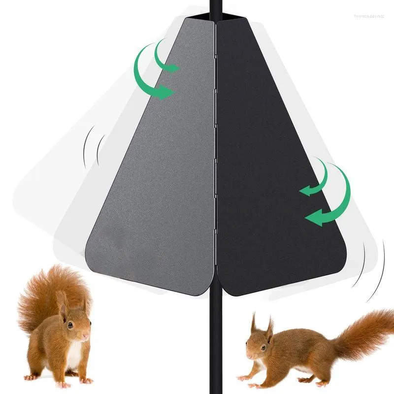 Outros suprimentos para pássaros Squirrel Baffle Dual Defense Proof Raccoon Resistant Stopper Guard For Shepherd Hook Feeder Pole