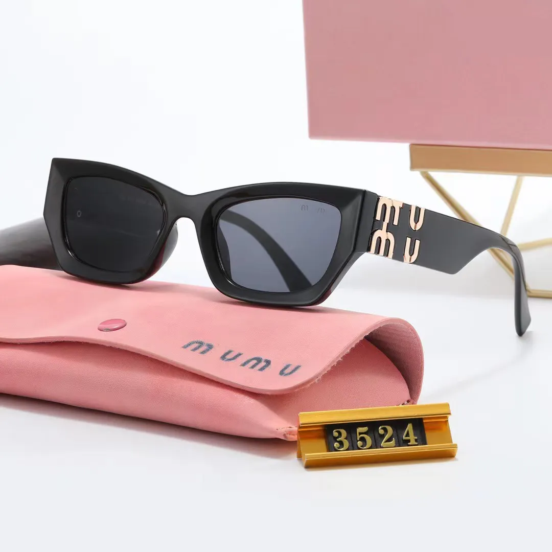 MIU Designer Sunglasses for Wan Woman with Box Sunglasses for Women Hip Hop Fashion Fashion المطابقة