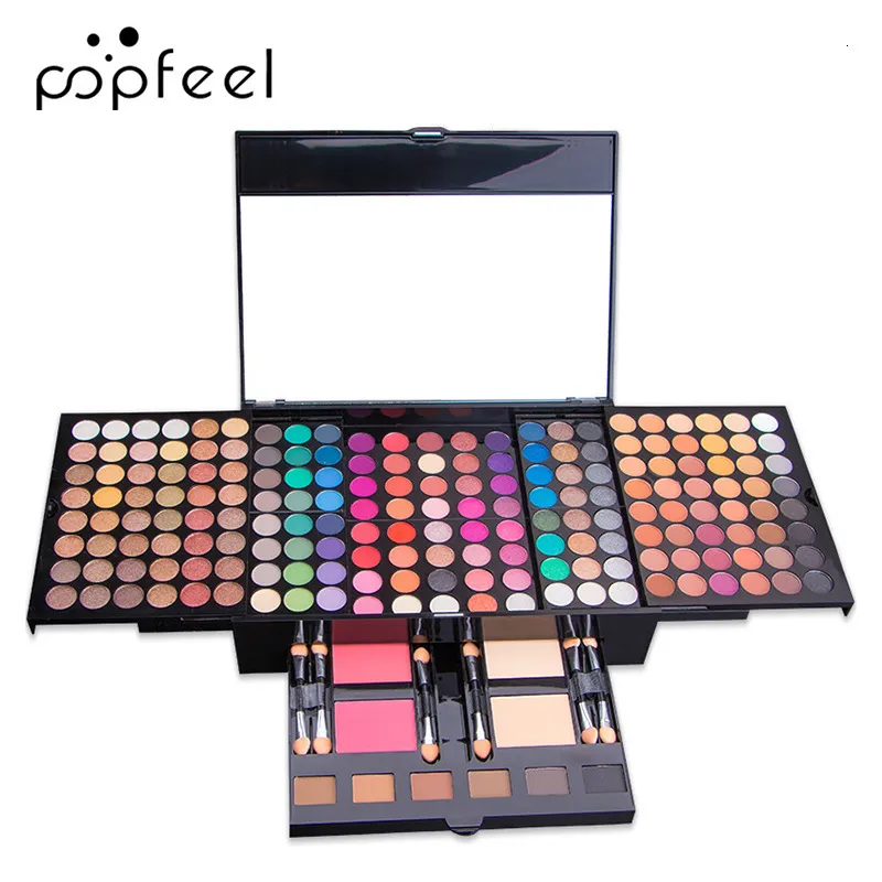 Paleta de Sombras Estojo Conjunto de Maquiagem 194 Cores Shimmer Matte Sombras Cosméticas Pó Bronzeador Maquiagem 230712