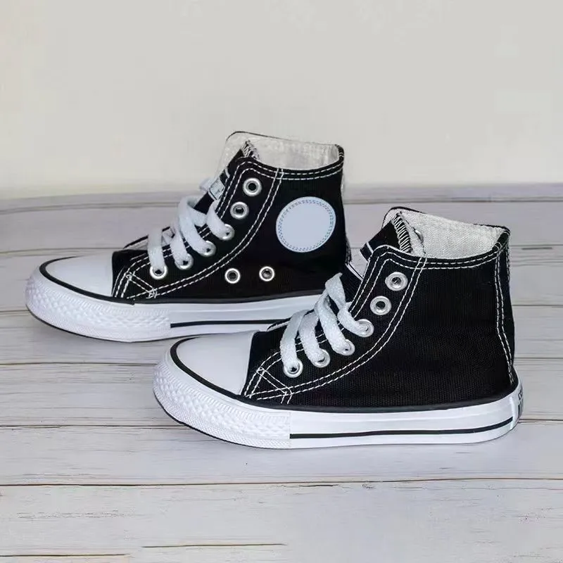 baby black high top converse