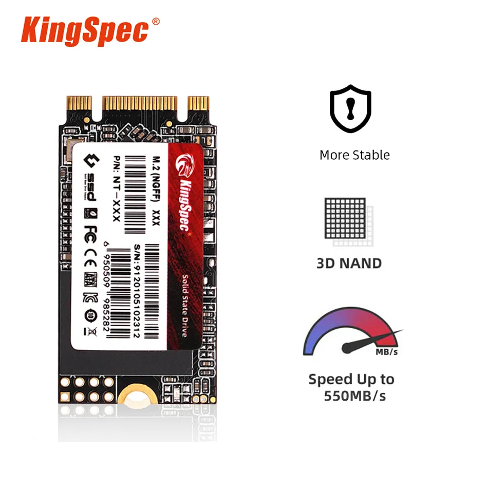 Discos rígidos KingSpec M 2 SSD SATAIII 128 GB 256 GB 512 GB Disk HDD 2242 NGFF M2 SATA 1 TB 2 TB 120 GB 240 GB Drive para Laptop Destop Thinkpad 230712