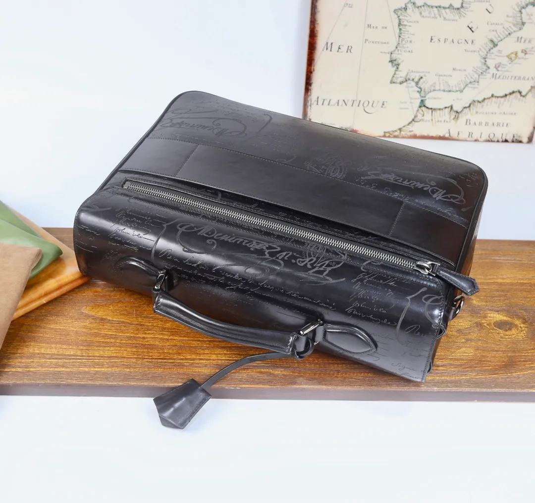 DHgate.com:Berluti Mens EMio Briefcase Genuine Leather DHgate.com:Berluti Mens EMio Briefcase Genuine Leather