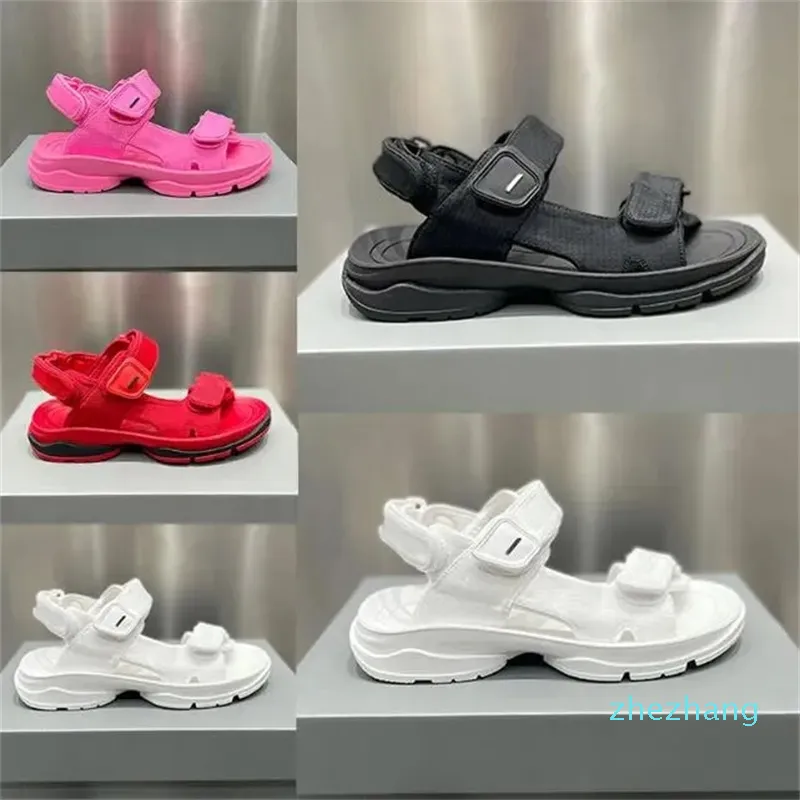 2023-Sandals Women Designer Summer Beach Slippers Sandal Platform Shoes Leather Slipper fashion Rubber Slides Buckle Slide Woman Canvan Sandal Size 35-40