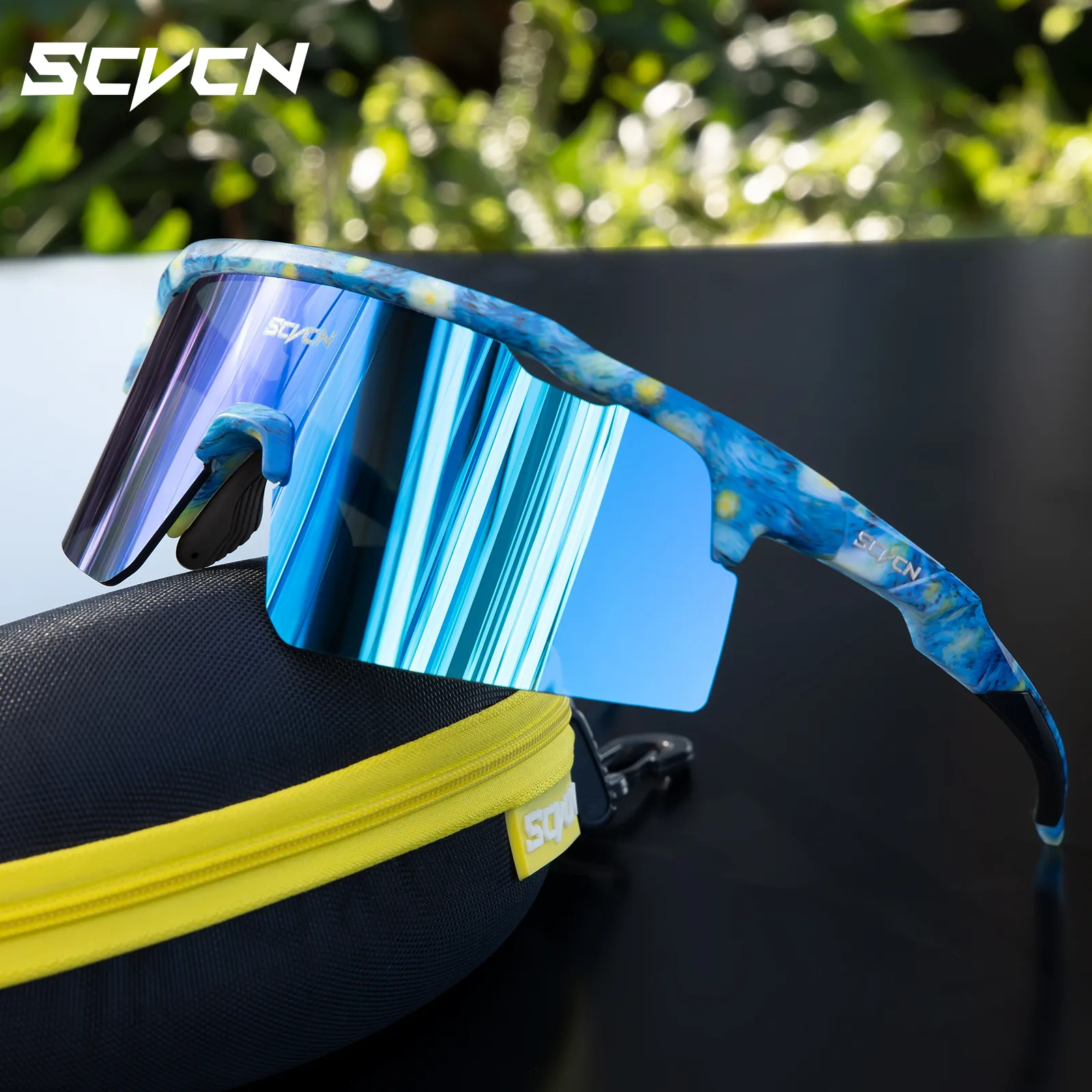 Наружные очки SCVCN Cycling Sunglasses Мужчины MTB велосипедные очки UV400 P Ochromic Lens Женская велосипедная велосипед