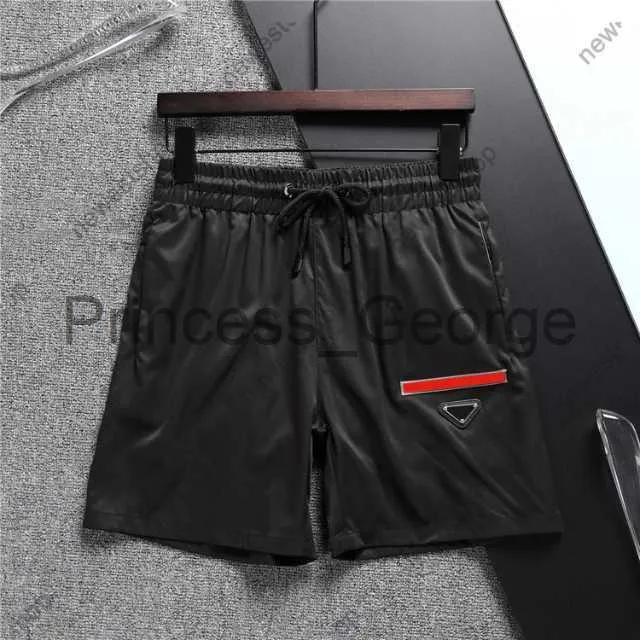 Shorts masculinos 2023 verão shorts masculinos designer de luxo calças de praia com estampa triangular calças curtas fashion casual à prova d' água ao ar livre secagem rápida caminhadas malha calção de banho br