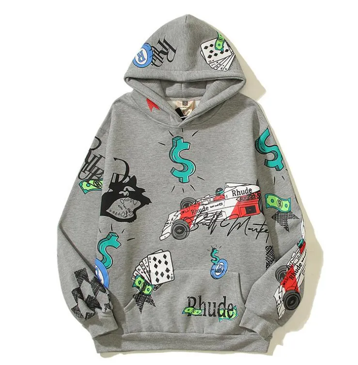 Graffiti Streetwear Hoodie - Designer Pullover Sweatshirt