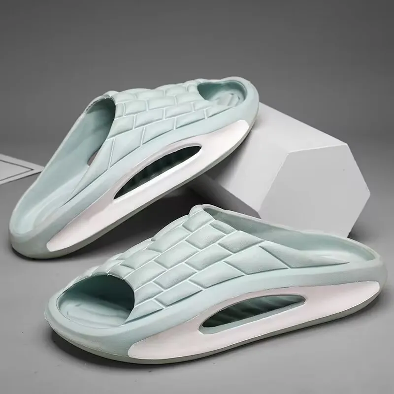 Soft Soled Slippers for Men Summer Bath Non Slip Quiet Comfortable Lightweight Foot Massage Sandals