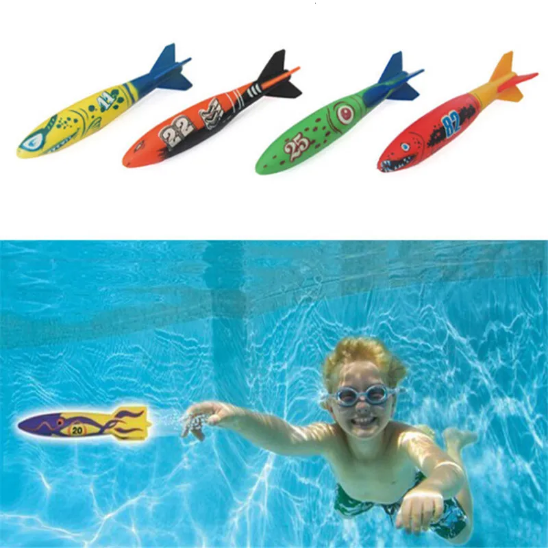 Diving Pool Toys Novelty Place 8 Pack Torpedo Bandits Diving Toy