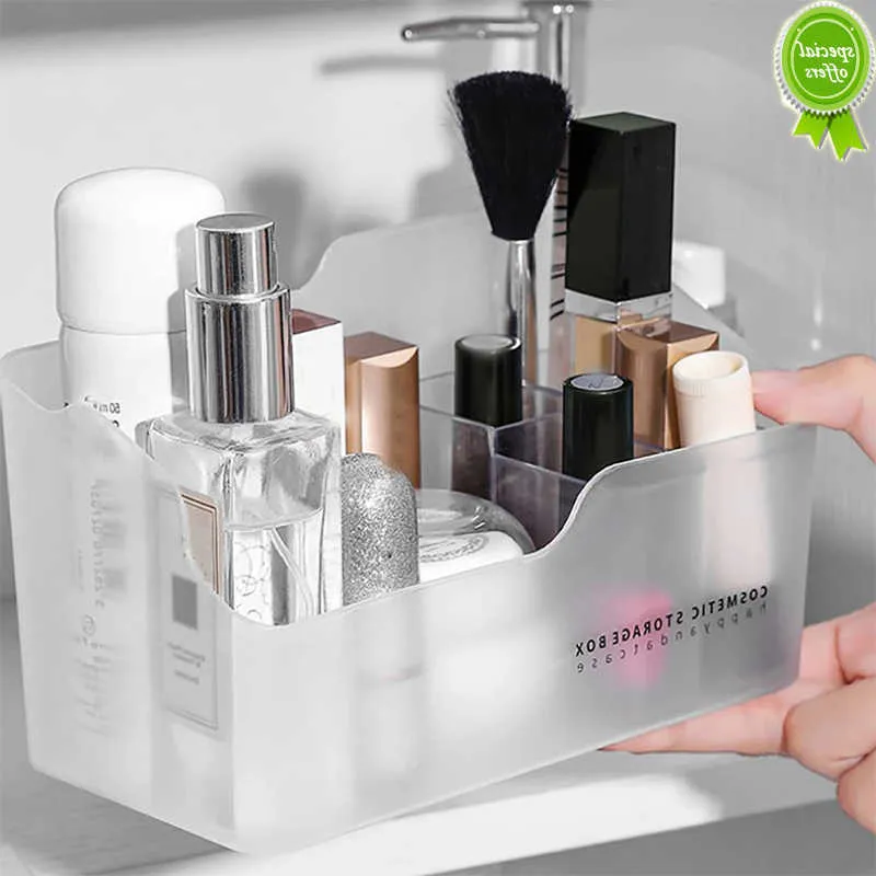 Scatola di immagazzinaggio in acrilico Cassetto portaoggetti per cosmetici da tavolo Rack impilabile Articoli vari Snack Trucco Cestino portaoggetti Rossetto Home Organizer