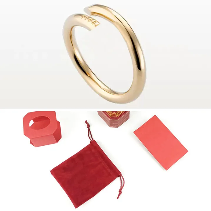 Ringen ontwerper voor vrouwen 14k geel goud kleine nagel ring klassieke cl romantische liefde unisex mannen hart trouwring luxe mode-sieraden Verlovingscadeau crb4092500 doos