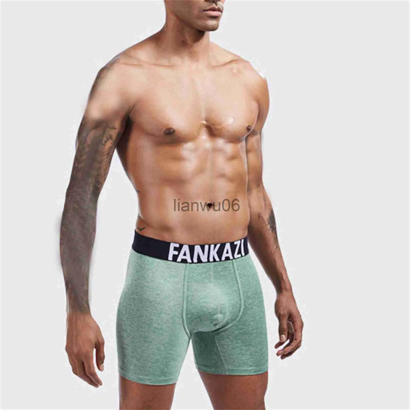 Mens Seamless Boxer Seamless Gym Shorts With Fly Pouch Breathable Long Leg  Sporting Running Underwear J230713 From Lianwu06, $3.48