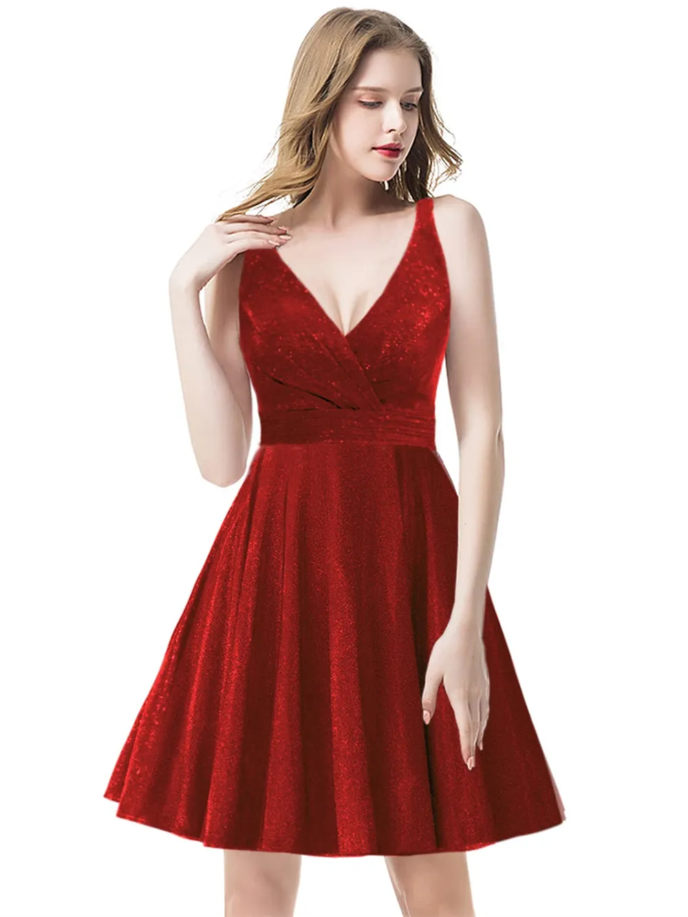 slim fit dress slacks Sparkly Short Party Dress Sequins Lace Homecoming Dress Off The Shoulder Short Dresses with Feather ARD3133 main image 1